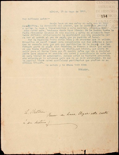 Imagen de Carta dirigida a Carranza en la que notifica que Pascual Orozco ha salido para el norte e intentan asesinarlo (atribuido)