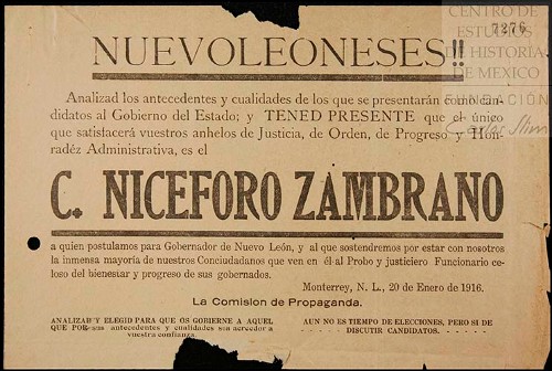 Imagen de Se postula a Nicéforo Zambrano como candidato a Gobernador de Nuevo León (atribuido)