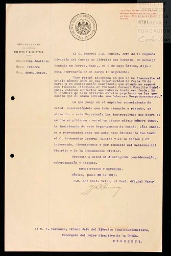 Imagen de Transcripción del mensaje enviado por J. E. Santos referente al cobro de los haberes de Maurilio Rodríguez (atribuido)