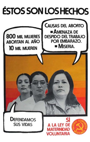 Imagen de Cartel sobre el aborto del Partido Comunista Mexicano (atribuido)