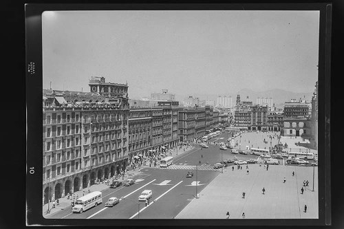 Imagen de Fotografía del paisaje urbano, Centro histórico, Ciudad de México (atribuido)