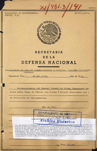 Imagen de Correspondencia entre el Comandante General de la Plaza de México y Don Juan O Donojú (atribuido)