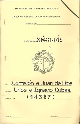 Imagen de Comisión a Juan de Dios Uribe para organización del Archivo General y Público de la Nación (atribuido)