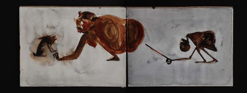 Imagen de Cuadernos de la Mierda: esqueleto y figura antropomorfa (atribuido)
