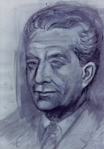 Imagen de Dibujo C de tres retratos de Adolfo López Mateos (atribuido)