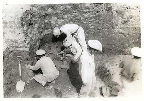 Imagen de Trabajadores en la zona arqueológica de Tlatelolco 2 (atribuido)