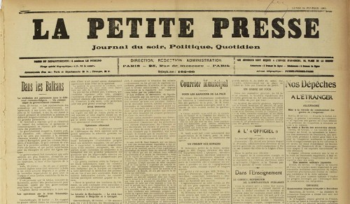 Imagen de La Petite presse: journal quotidien... / [rédacteur en chef: Balathier Bragelonne]