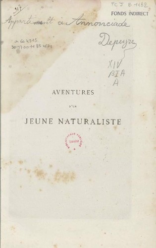 Imagen de Aventures d' un jeune naturaliste / par Lucien Biart; illustré par Léon Benett; gravures par J. Gauchard