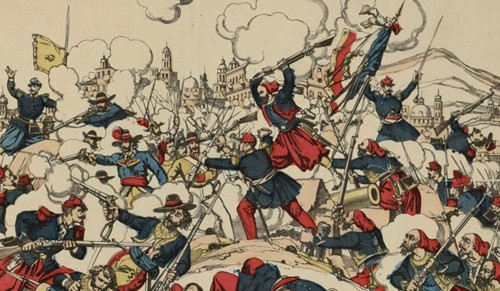 Imagen de Guerre du Mexique: Prise de Puebla: [estampe]