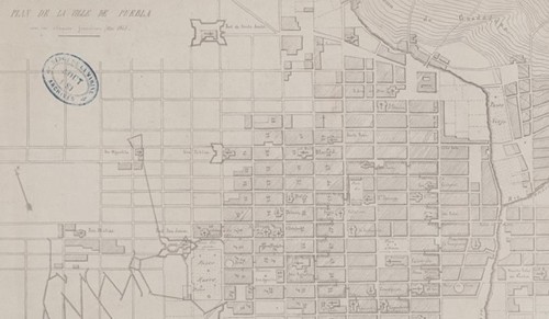 Imagen de Plan de la ville de Puebla avec les attaques françaises (mai 1863)