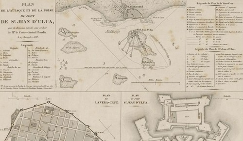 Imagen de Expédition du Mexique en 1838. Plan de l'attaque et de la prise du fort de St-Jean-d'Ulua... le 27 novembre 1838