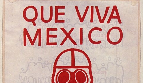 Imagen de [1968]. Que Viva Mexico !: [affiche] (Impression en rouge) / [non identifié]