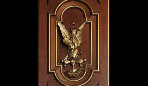 Imagen de Elementos decorativos con el águila y serpiente (atribuido)