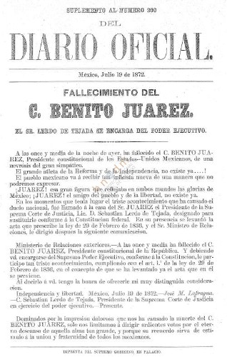 Imagen de Diario Oficial del Gobierno Supremo de la República (propio)