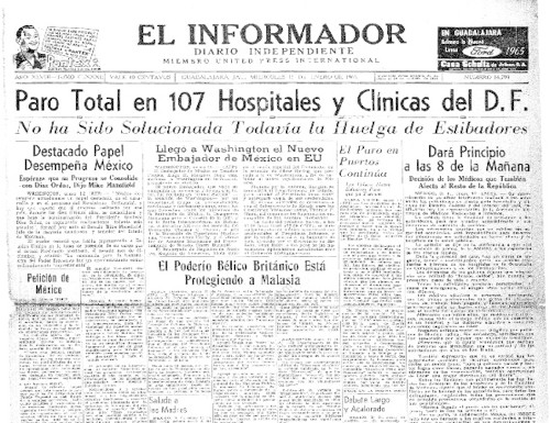 Imagen de Paro total en 107 hospitales y clínicas del D.F. (propio), El Informador (alternativo)