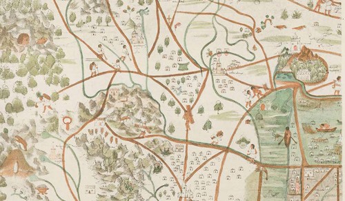 Imagen de The Alonso de Santa Cruz map of Mexico city and environs: dating from 1550