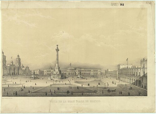 Imagen de Vista de la Gran Plaza de México (propio), Vista del zócalo de la Ciudad de México (alternativo)
