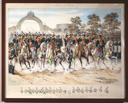 Imagen de Iturbide y los generales de el ejército mexicano (propio)