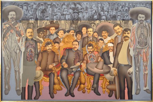 Imagen de La llegada de los generales Zapata y Villa al Palacio Nacional el 6 de diciembre de 1914 (atribuido)