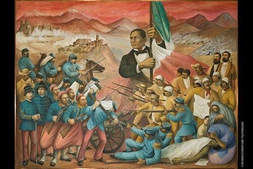 Imagen de Juárez, símbolo de la República contra la intervención francesa (propio)