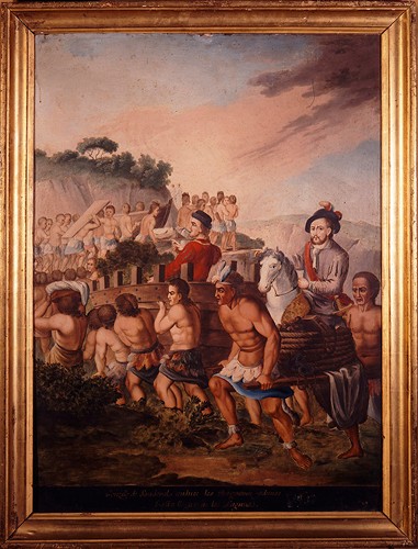 Imagen de Gonzalo de Sandoval conduce los bergantines y demás aprestos hasta llegar a la Laguna (propio)