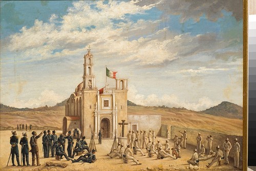 Imagen de Batalla de Puebla (propio), Descanso después de la batalla (atribuido)