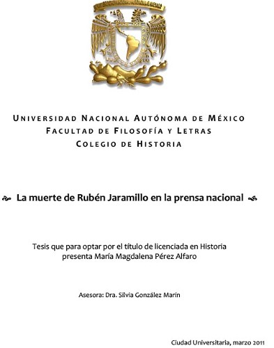 Imagen de La muerte de Rubén Jaramillo en la prensa nacional (propio)
