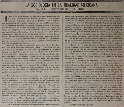 Imagen de La sociología en la realidad mexicana (propio)