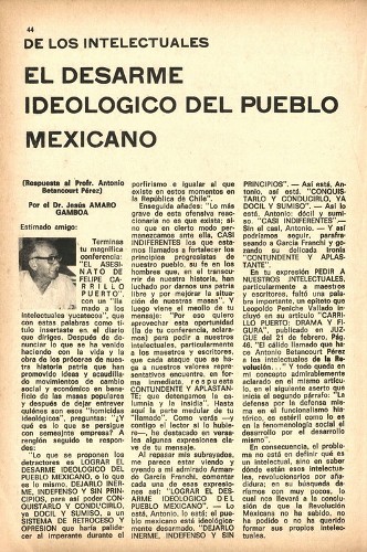Imagen de De los intelectuales. El desarme ideológico del pueblo mexicano (propio)