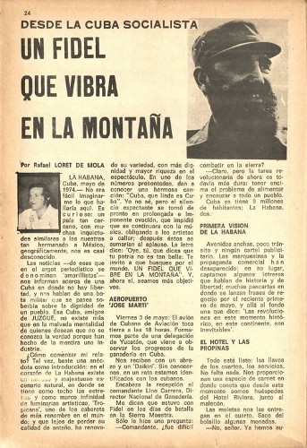 Imagen de Desde la Cuba socialista un Fidel que vibra en la montaña (propio)
