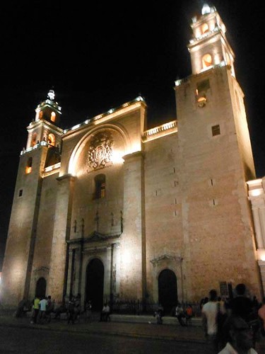 Imagen de La Catedral de Mérida, visión nocturna (atribuido)