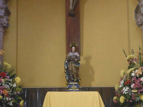 Imagen de Santa María Magdalena al pie de la cruz (atribuido)