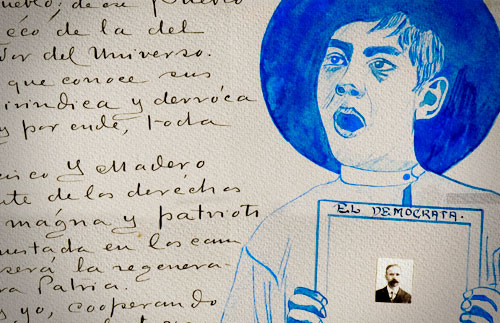 Portadilla de Al Apóstol de la Democracia: álbumes de autógrafos dedicados a Francisco I. Madero