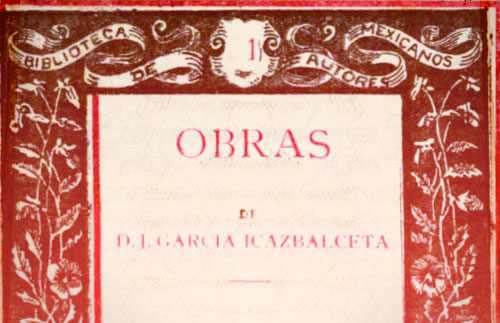 Portadilla de <p>Obras de Joaquín García Icazbalceta II</p>
