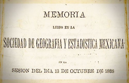 Portadilla de <p>Fundación de la Sociedad Mexicana de Geografía y Estadística</p>