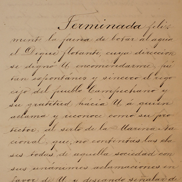  <div class='box-txt-carrusel'>
                                           <p class='txt-carrusel'>Informe de botadura del dique flotante, año de 1883.</p>
                                             <div class='ObjetoDigital'>
                                                 
                                                   <a href='//memoricamexico.gob.mx/swb/memorica/Cedula?oId=nWNIuJQBAF4Oqi8d2X0i' target='_blank' class=''>Ir a recurso</a>
                                             </div>  
                                          </div>