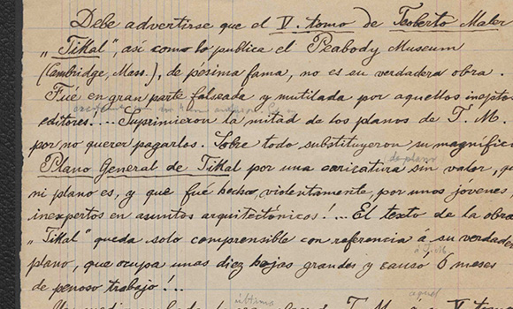 <h4 class='amarillo'></h4>
<br>
<b>Manuscritos Tierras Bajas Centrales 

</b><br><br>
Opinión negativa de Maler sobre el libro de Tikal, tomo V, publicado por el Museo Peabody.

<br>
<br>
<a href='//memoricamexico.gob.mx/swb/memorica/Cedula?oId=11W4rHsBz6zaYO7D3zW8' target='_blank' class='ObjetoDigital'>Recurso digital</a>
