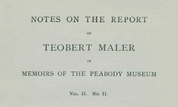 <h4 class='amarillo'></h4>

                    <br>
                    <b>Publicación</b><br><br>
                   <i> Notes on the report of Teobert Maler in Memoirs of the Peabody Museum </i>(Bowditch, 1903).  Imagen 7 del pdf.

<br>
                    <br>
                   
                    <a href='//memoricamexico.gob.mx/swb/memorica/Cedula?oId=81W4rHsBz6zaYO7D4DXT' target='_blank' class='ObjetoDigital'>Recurso digital</a>
                    